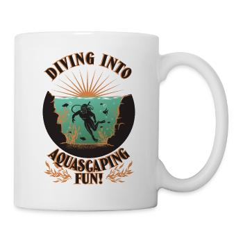 Tauchen Sie ein in den Aquascaping-Spaß! - Tasse - Weiß - Rechts