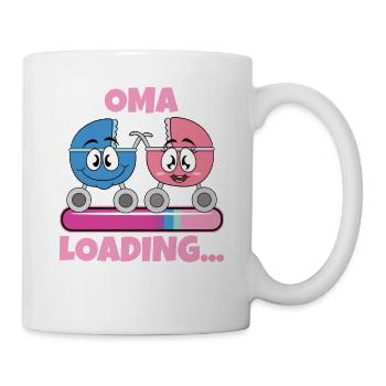 Oma 2024 werdende Oma 2024 Loading - Tasse - Weiß - Rechts