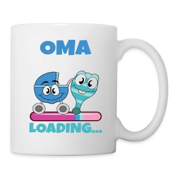 Oma 2024 werdende Oma 2024 Loading - Tasse - Weiß - Rechts