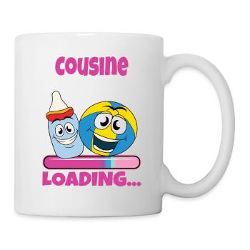 Cousine werden Cousine 2024 - Tasse - Weiß - Rechts