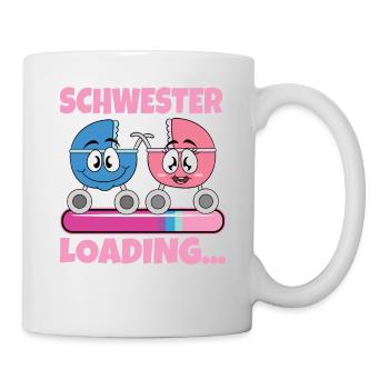 Schwester werden Schwester 2024 - Tasse - Weiß - Rechts