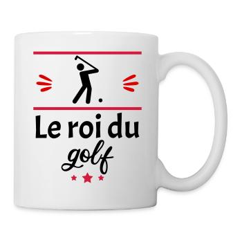 le roi du golf, cadeau golfeur - Mug blanc - blanc - Droite