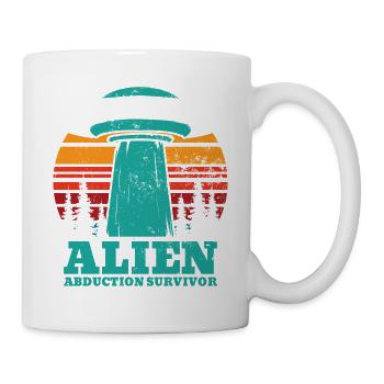 Alien, OVNI, UAP, Espace, Objet volant de l’espace - Mug blanc - blanc - Droite