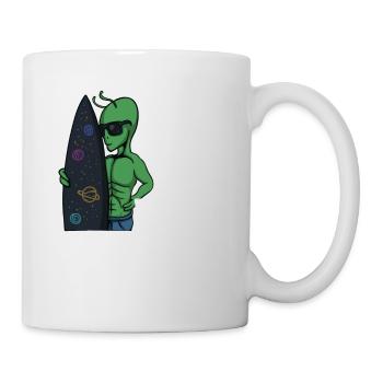 Alien, UFO, UAP, Space, Weltraum Flugobjekt - Tasse - Weiß - Rechts