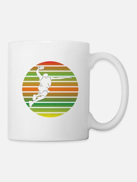Équipe de basket-ball Joueur de basket-ball Basket-ball - Mug blanc - blanc