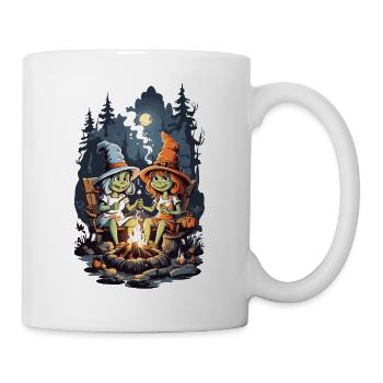 Witches Campfire Halloween Cartoon Kids - Mug - white - Right