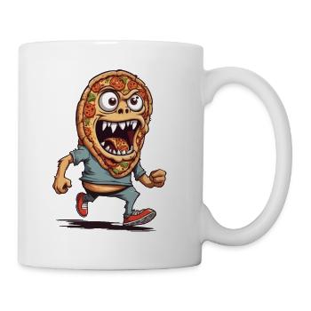 Monster Pizza Soirée Film Halloween Drôle Design - Mug blanc - blanc - Droite