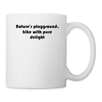Hiking - Nature's playground, hike with pure - Mug - white - Right
