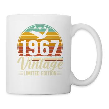 57e anniversaire Vintage rétro 1967 - Mug blanc - blanc - Droite