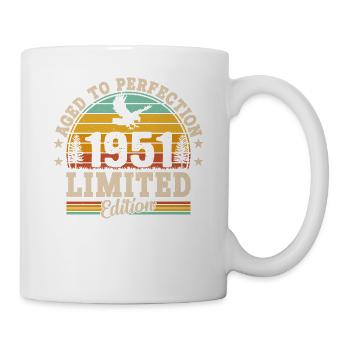 Vintage 73e anniversaire Style rétro 1951 - Mug blanc - blanc - Droite
