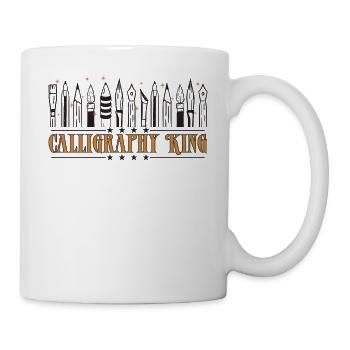 Roi de la calligraphie - Mug blanc - blanc - Droite