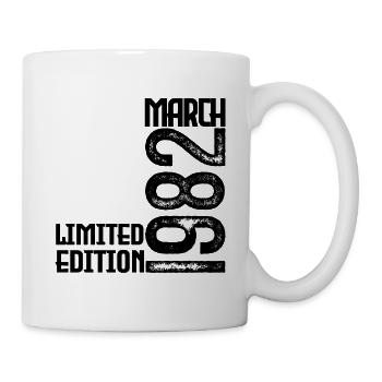 March 1982 Anniversary Gift. March 1982. March - Mug - white - Right