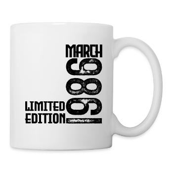 March 1986 Anniversary Gift. March 1986. March - Mug - white - Right