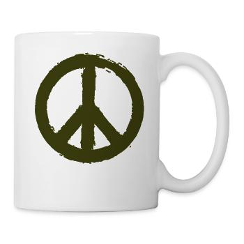 PEACE - Peace Symbol - Peace Sign Peace Sign - Mug - white - Right
