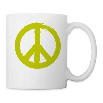 PEACE - Peace Symbol - Peace Sign Peace Sign - Mug - white - Right