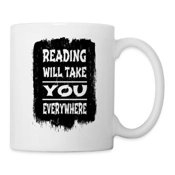 animal awesome fun birthday present book nerd - Tasse - Weiß - Rechts