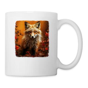 Foxes realistic fox - Mug - white - Right