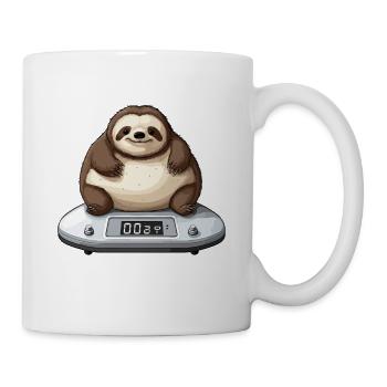 I've weighed, I'm too small, a sloth - Mug - white - Right
