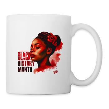 Beautiful and Black - Black History Month African - Tasse - Weiß - Rechts