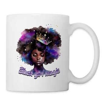 Black Girl Magic - Mois de l’histoire des Noirs africain - Mug blanc - blanc - Droite