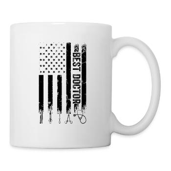 Best Doctor US Flag Hospital Doctor - Tasse - Weiß - Rechts