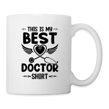 This Is My Best Doctor Shirt - Hospital Doctor - Tasse - Weiß - Rechts