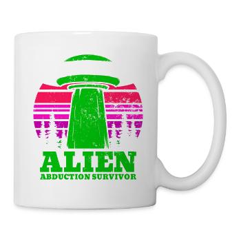 Alien, UFO, UAP, Space, Space Flying Object - Mug - white - Right