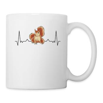 Squirrel Heartbeat - Mug - white - Right