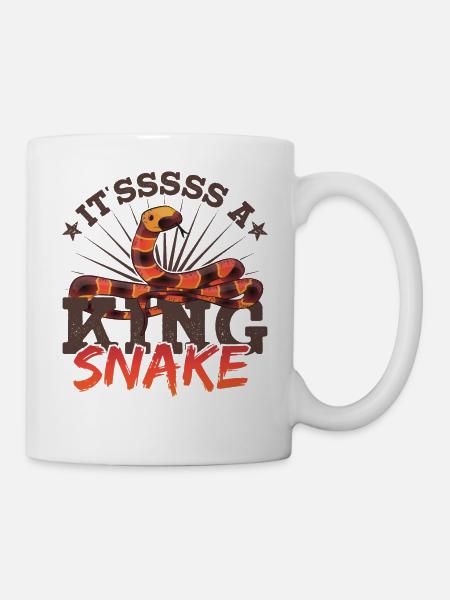 Es ist eine Königsnatter - Tasse - Weiß