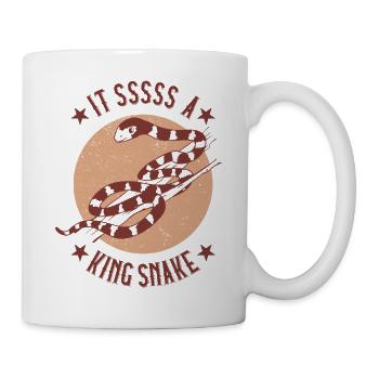Es ist eine Königsnatter - Tasse - Weiß - Rechts