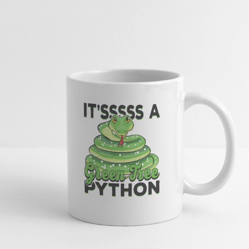c’est un python arborescent vert Mug blanc
