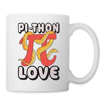 L’amour du pi-thon - Mug blanc - blanc - Droite