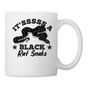 Es ist eine schwarze Rattenschlange - Tasse - Weiß - Rechts