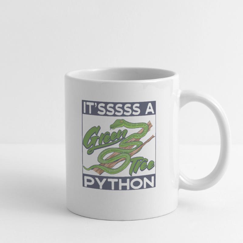 c’est un python arborescent vert Mug blanc