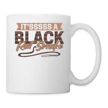 Es ist eine schwarze Rattenschlange - Tasse - Weiß - Rechts