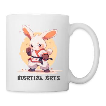 Funny Martial Arts Bunny MMA Kawaii Martial Arts - Mug - white - Right