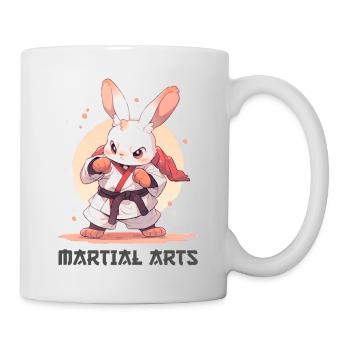 Funny Martial Arts Bunny MMA Kawaii Martial Arts - Mug - white - Right