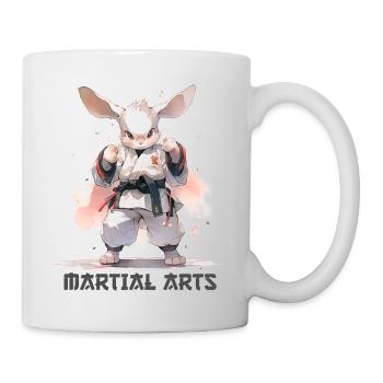 Funny Martial Arts Bunny MMA Kawaii Martial Arts - Mug - white - Right