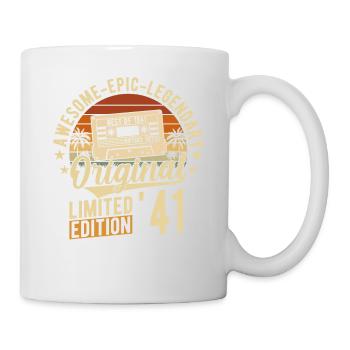 Millésime 1941 joie d’anniversaire - Mug blanc - blanc - Droite