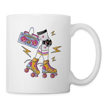 Retro Rollers Groove Vibes - Mug - white - Right