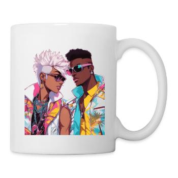 Le cœur de l’anime saute les battements - Mug blanc - blanc - Droite