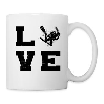 Scuba Taucher Diving Diver Taucher Tauchen - Mug - white - Right