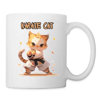 Lustige Karate Katze MMA Kawaii Kampfsport - Tasse - Weiß - Rechts