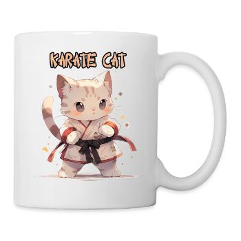 Lustige Karate Katze MMA Kawaii Kampfsport - Tasse - Weiß - Rechts