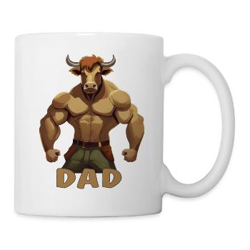BULLE STIER DAD - Tasse - Weiß - Rechts