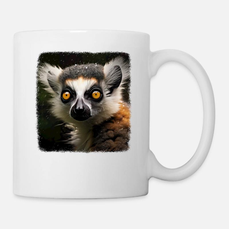 Kattas realistic Katta - Tasse - Weiß