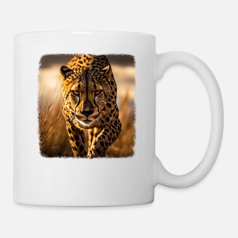 Geparde realistic Gepard - Tasse - Weiß