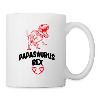 Papasaurus Rex Idée Drôle Cadeau Fête des Pères - Mug blanc - blanc - Droite