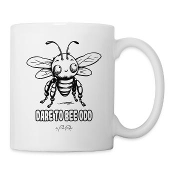 Osez être étrange : drôle d’abeille - Mug blanc - blanc - Droite