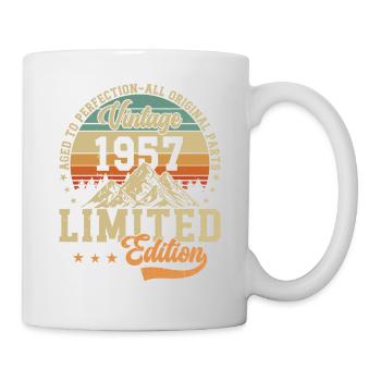 Millésime 1957 - 67 ans anniversaire rétro - Mug blanc - blanc - Droite
